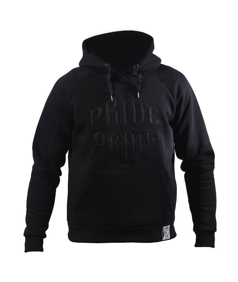 PRIDE OR DIE reckless hoodie-Total black